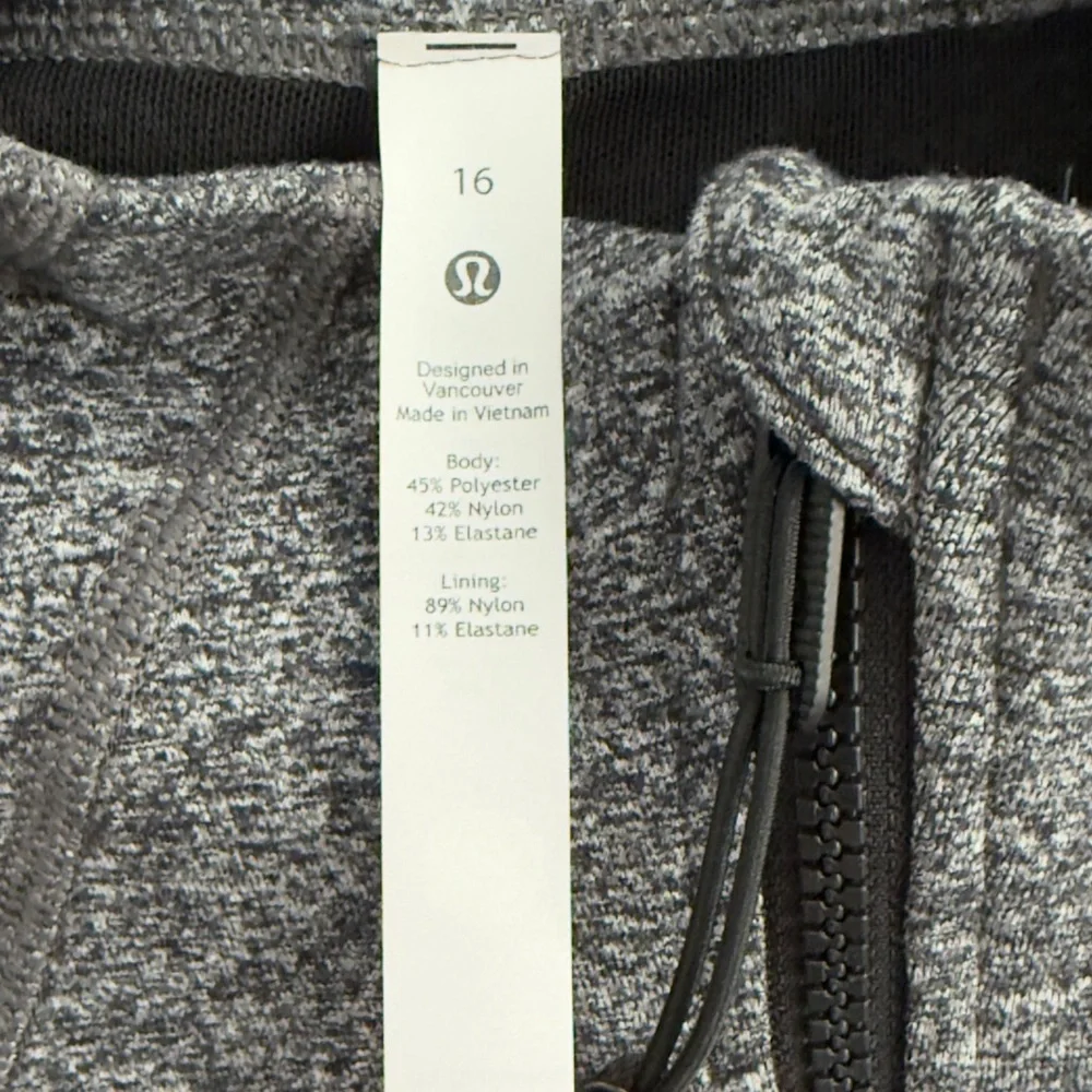 Lululemon Define Jacket Luon Heathered Black Size 16 - Picture 3 of 3